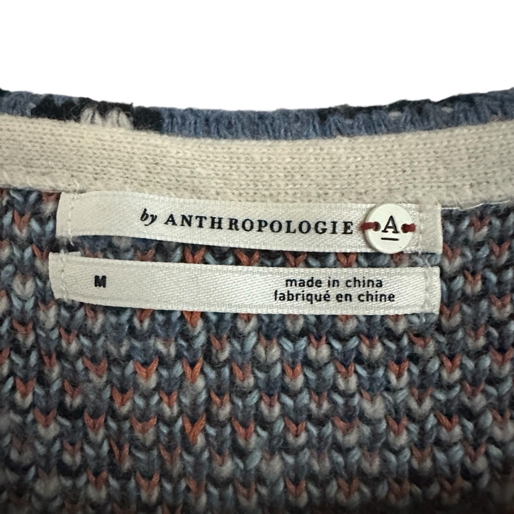 ANTHROPOLOGIE ERIS DOT MOTIF FLOWER SWEATER SIZE MEDIUM - Picture 13 of 16
